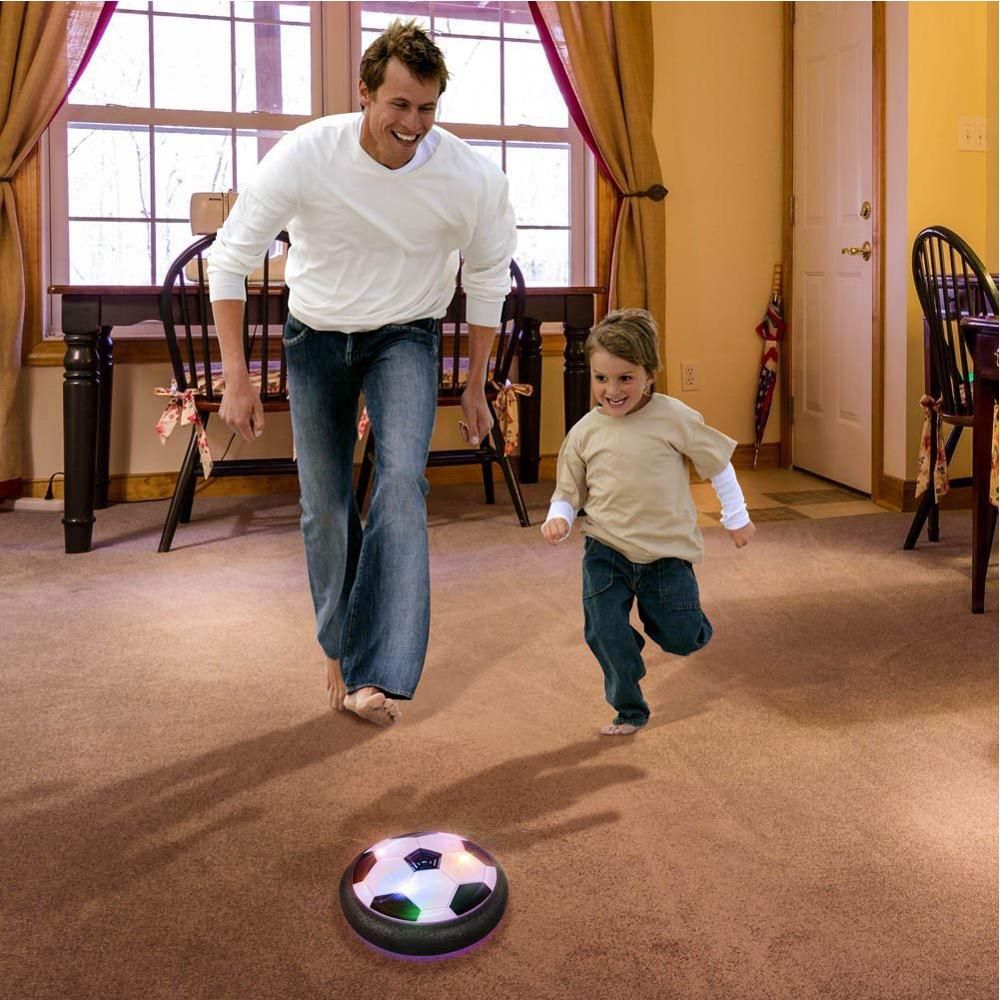 Barn mini utveckling leksak boll leksaker svävande multi-ytor inomhus glidande luftfjädrad fotboll fotboll flytande fotboll