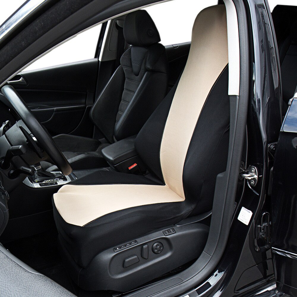 1pcs Multiple Car-style Airbag Compatibled Car Seat Cover Universal Fits Most Auto Interior Accessories Seat Covers Protection: Beigei-5