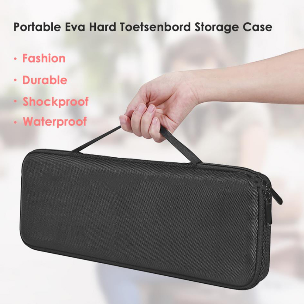 Tragbare Handtasche Tasche Hartschalen-transportkoffer Tragetasche für Logitech MX Schlüssel Drahtlose Tastatur Hardshell EVA