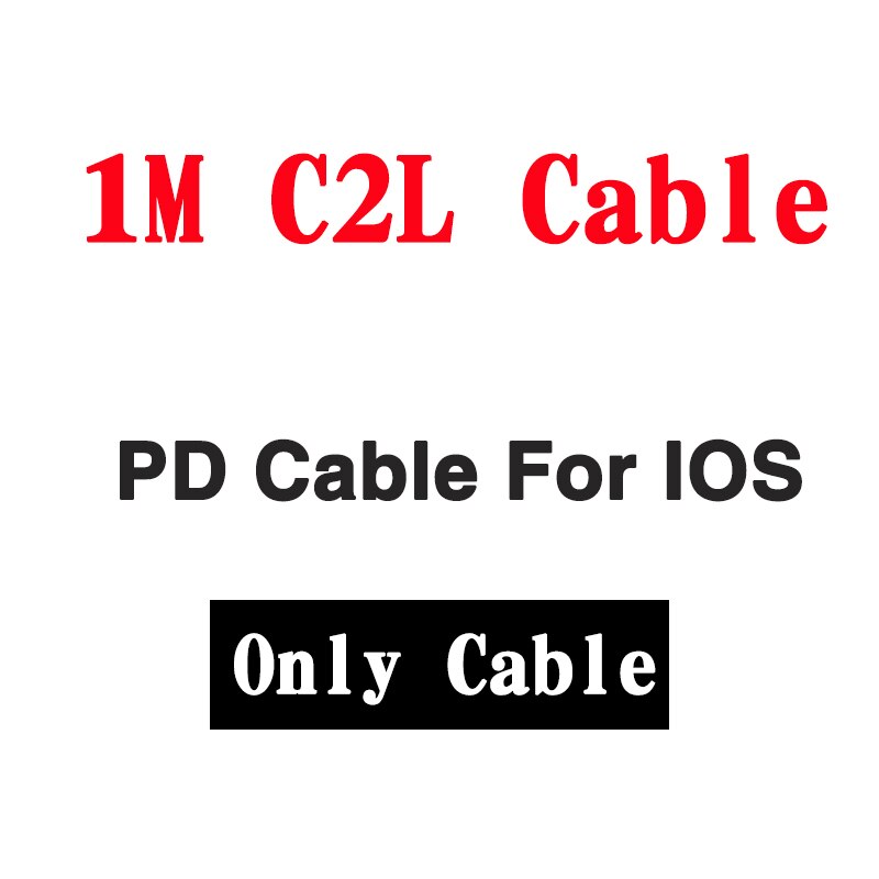 USB cable usb charger type c Quick Charge 3.0 QC PD Charger 20W for iPhone 12 X ForXiaomi Laptop: 1M C2L