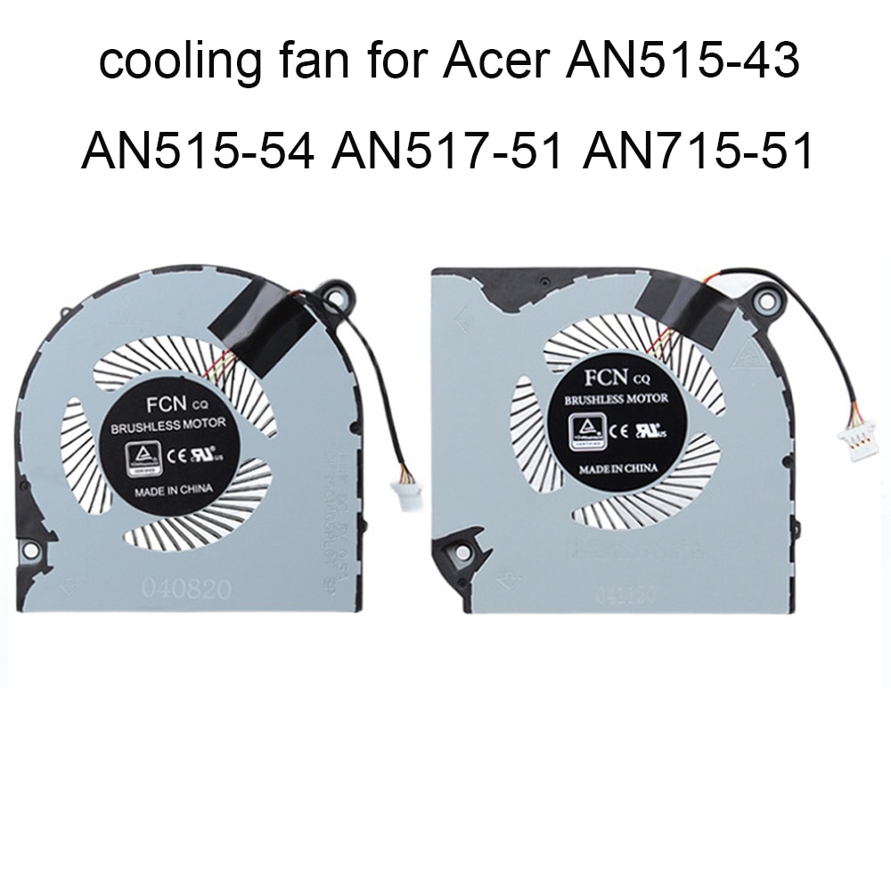 Refroidisseur pour ordinateur portable, 5V, ventilateur de refroidissement pour processeur, GPU, pour Acer Nitro 5 AN515-43 AN515-54 AN517-51 Nitro 7 AN715-51, nouveauté