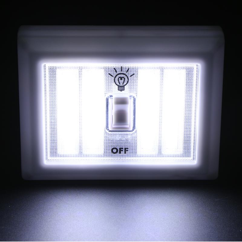Multifunction LED Night light Emergency Energy saving Door Lights Switch Square Bedroom Lamp Closet Stairs Cabinet Wall Sconce