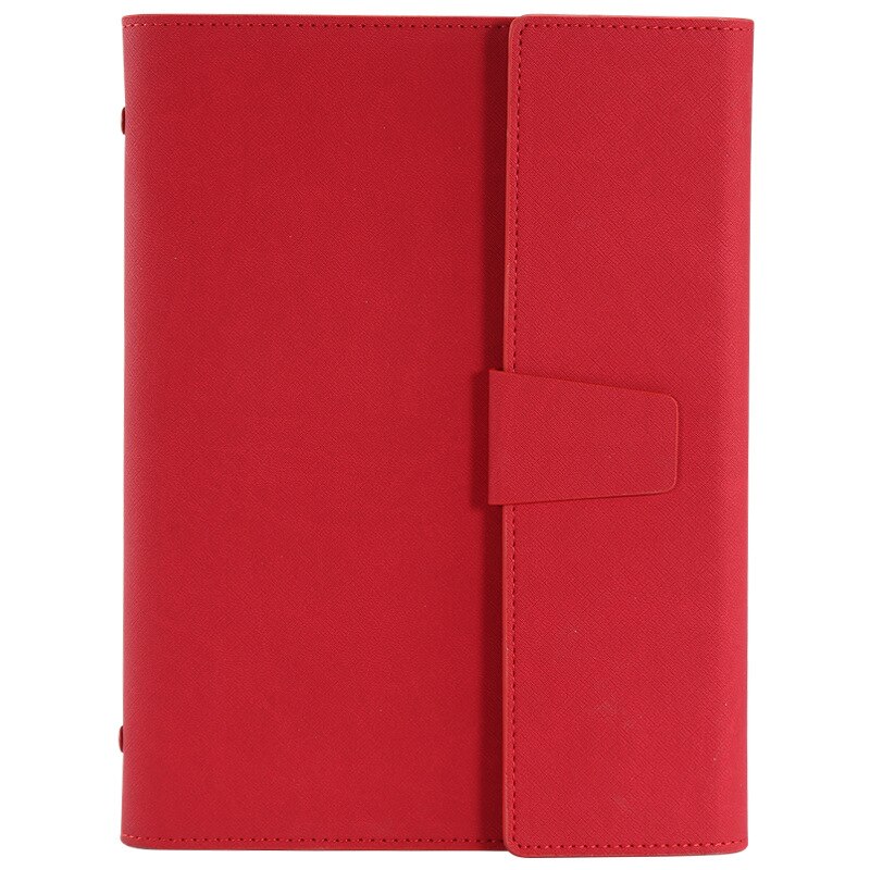 A5 Clipboard Folder Padfolio Business Leather Organizer School Office Organizer 6 Ring Binder Manager Writing Pads Portfolio