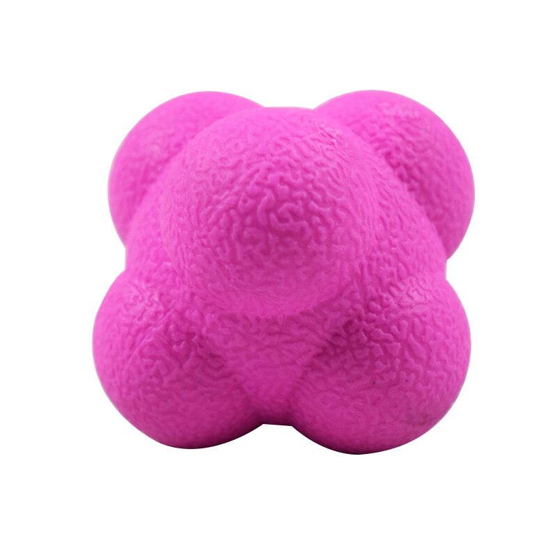 Bola de reação para treinamento hexagonal, bola de silicone para exercício físico, reflexo e coordenação, equipamento de treino, bola de reação, 1 peça