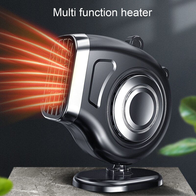 Portable Auto Car Heater Defroster Demister 12V 150W Electric Heater Windshield 360 Degree Rotation ABS Heating Cooling Fan