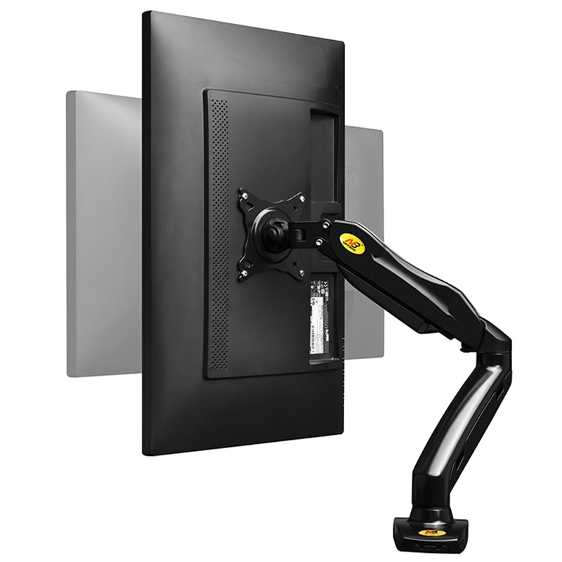 NB North Bayou F80 17&quot;-30&quot; Full Motion Ergonomic Monitor Stand Adjustable Gas Spring Mount with Laptop Tray, Loading 1-8KG