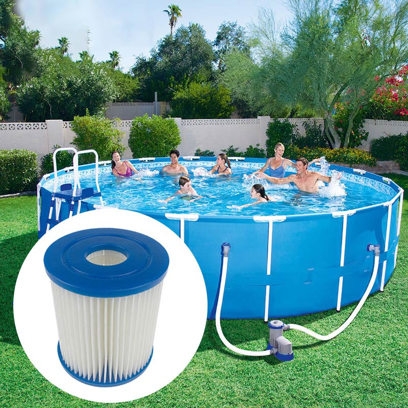 Opblaasbaar Zwembad Filter Zwembad Foam Filter Zwemmen Accessoires Eenvoudig Te Installeren Hoge Efficiency Filtratie