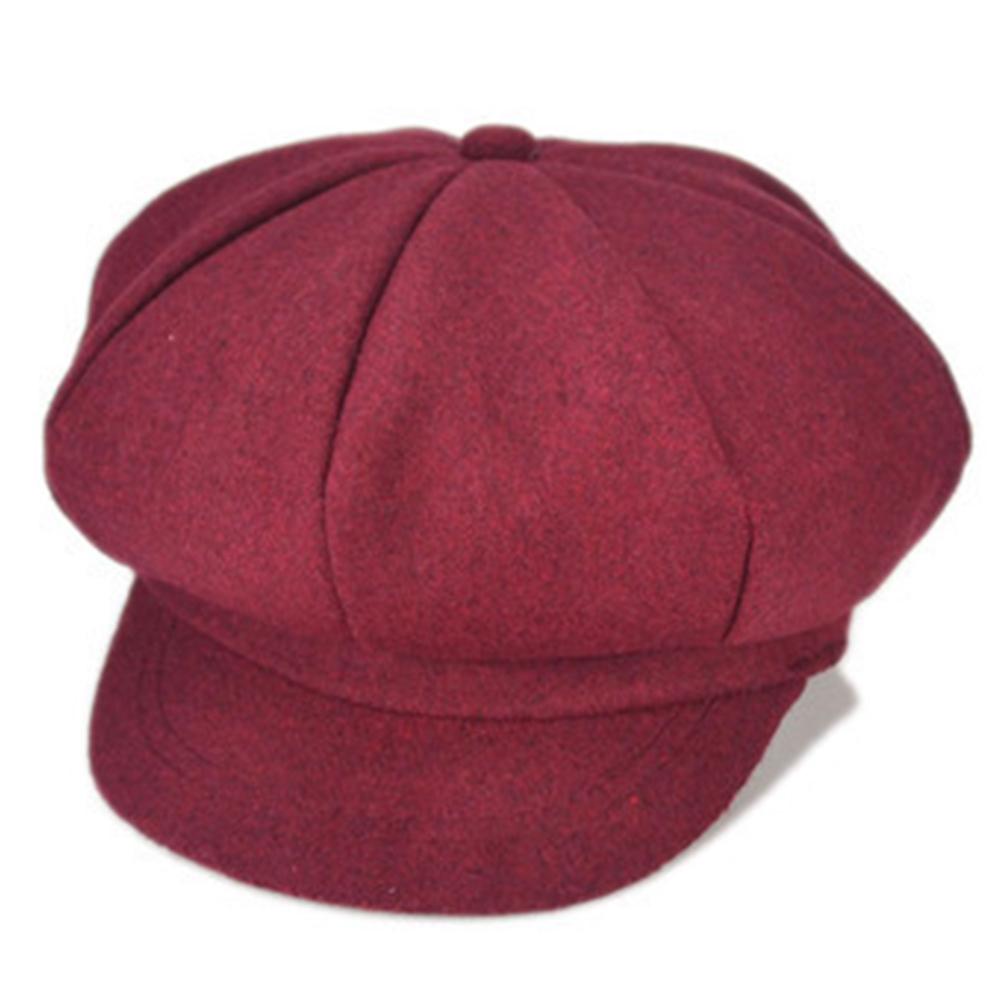 Jongenspet unisex effen kleur achthoekige pet met klep schilder baret hoed voor meisjes pet