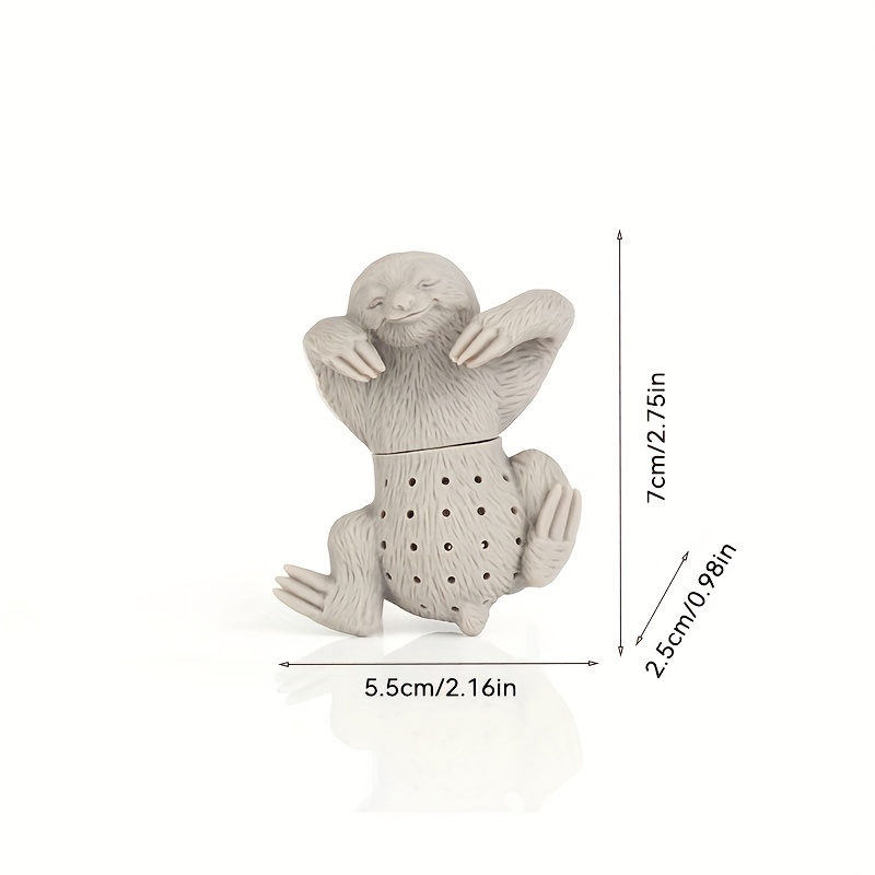 1pc Bradypod Thee-ei Herbruikbare Leuke Losse Theezeefje Filter Diffuser Siliconen Keuken Gereedschap Gadgets