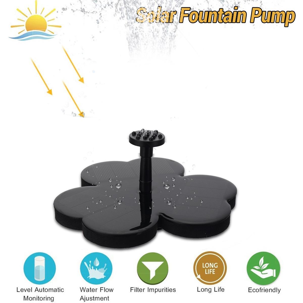 Submersible Waterfall Floating Solar Panel 18V Solar Fountain Watering kit Power Solar Pump Pool Pond Water Fountain For Garden
