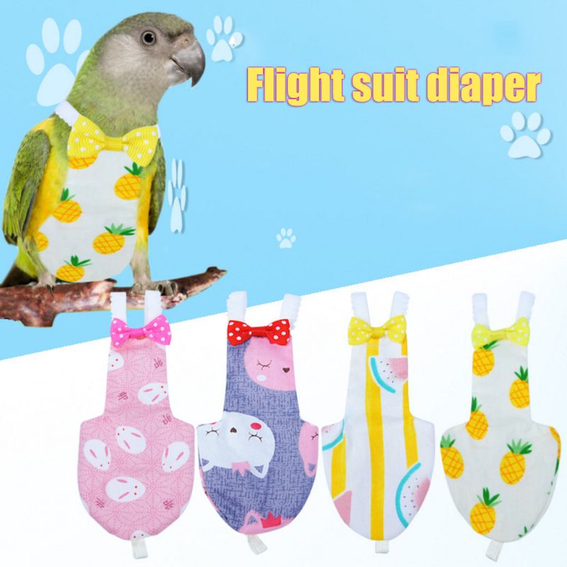 Oiseau perroquet couche calopsitte Pigeons vol costume vêtements moyen grand animal de compagnie oiseaux excréments poche