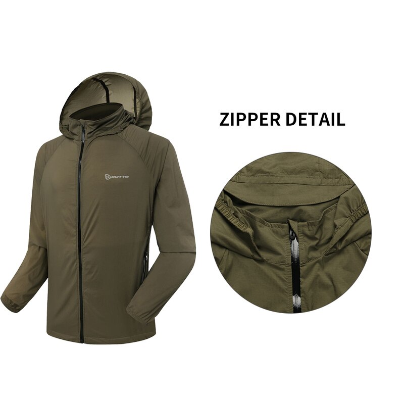 Heren Fietsen Windjack Winddicht Outdoor Sport Skin Jassen Ademend Waterdicht Anti-Uv Fiets Bergbeklimmen