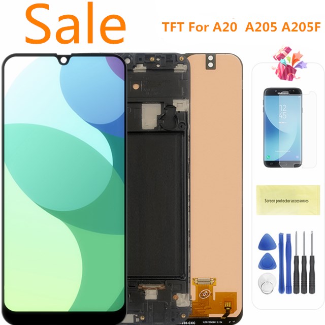 6.4'' LCD For Samsung A20 A205 SM-A205F A205FN Display lcd Screen A205GN A205S A205YN display lcd screen Digitizer Assembly