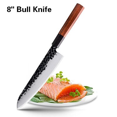 7 stk køkkenkniv sæt japanske kokknive 7 cr 17 rustfrit stål kød med høj kulstof santoku paringkniv meget sharf