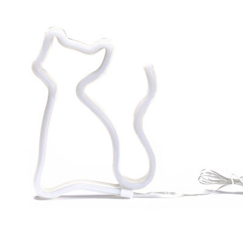 letrero de neón con luz LED USB/alimentado por batería lámpara de neón para colgar en la pared Día de San Valentín decoración del hogar lámpara de noche de Navidad