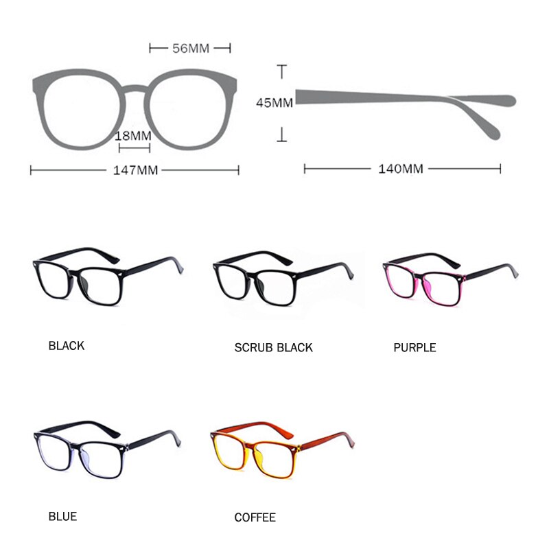 Anti-blauwe stralen computerbril dames blauw licht coating gamingbril voor heren unisex brilmontuur licht blokkerende bril