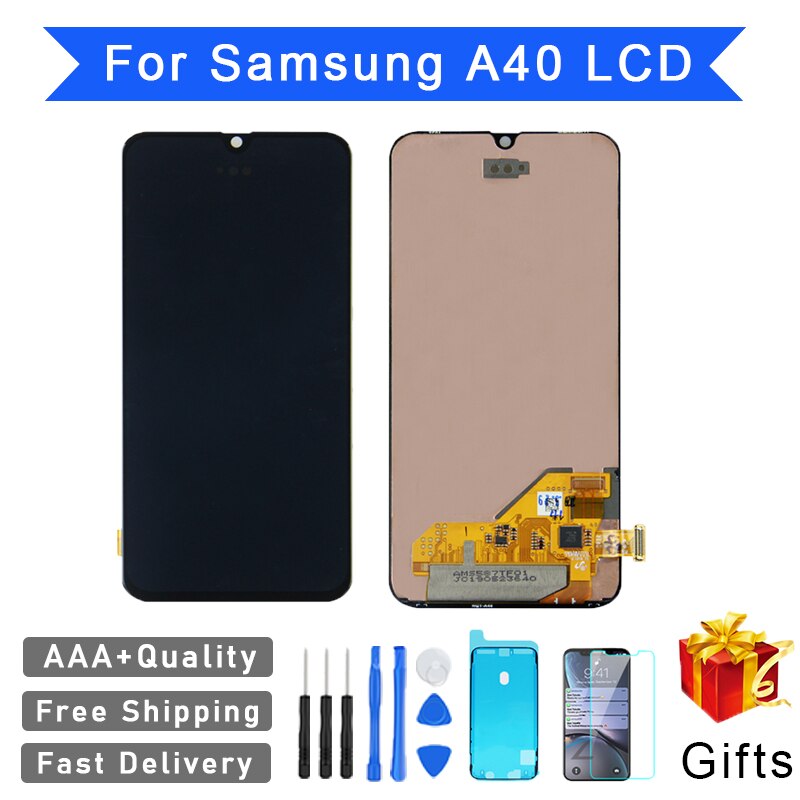 Écran tactile LCD de remplacement sans Pixel mort, AAA +++, pour Samsung Galaxy A40 A405