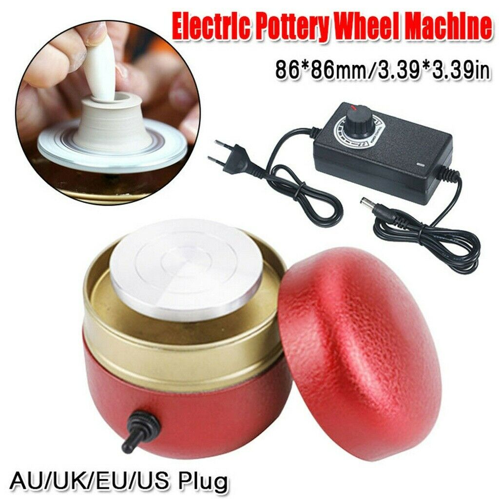Mini Electric Pottery Wheel Ceramic Machine Pottery Wheel Machine Ceramic Shaping Tool Work Clay Art Craft Diy Machine