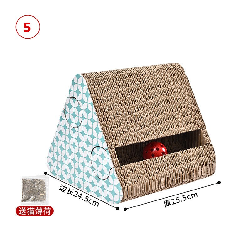 Cat Scratch Board Toy Pad Grinding Nails Interactive Protecting Furniture Cat Toy Corrugated Large Size Catw Scratcher Toys: 5