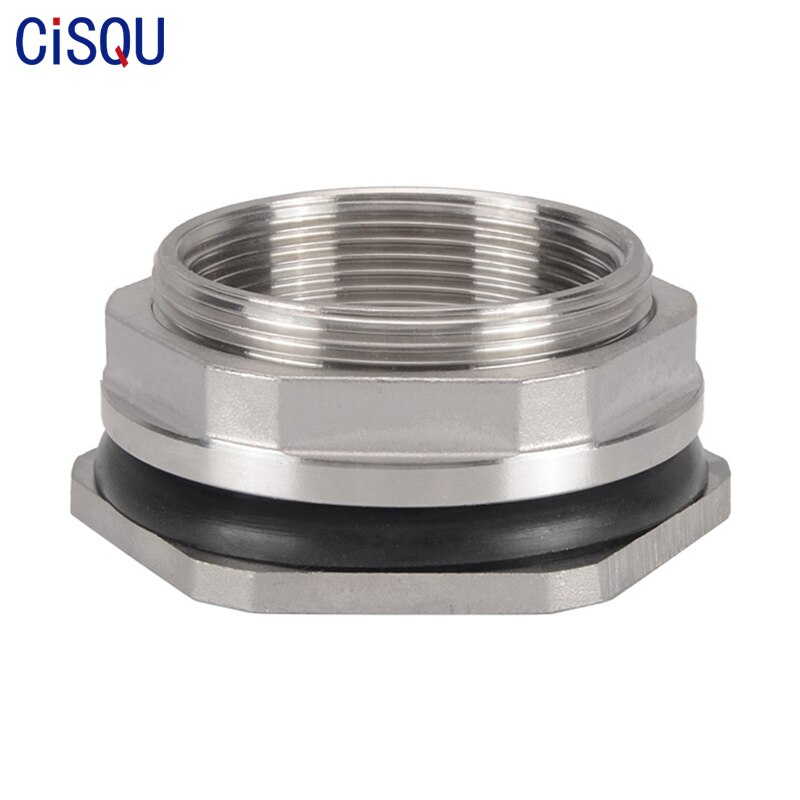 Stainless Steel Water Tank Connector 1/4'' 3/8'' 1/2'' 3/4'' 1'' 1-1/4'' 1-1/2'' 2'' Female Pipe Single Fittings Nut Jointer