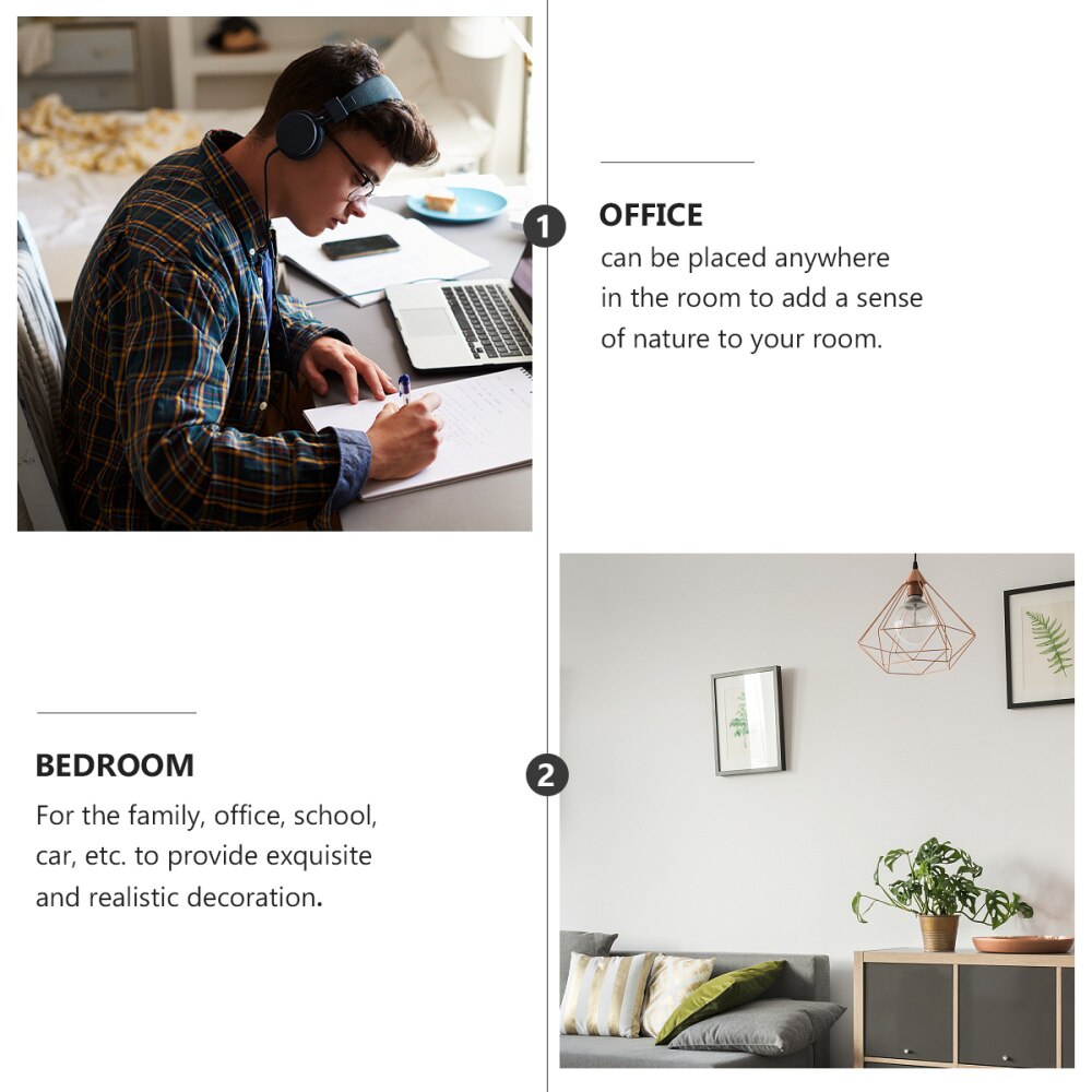 Simulation Green Plant Pot Decoration Artificial Monstera Pot Plant Home Decor