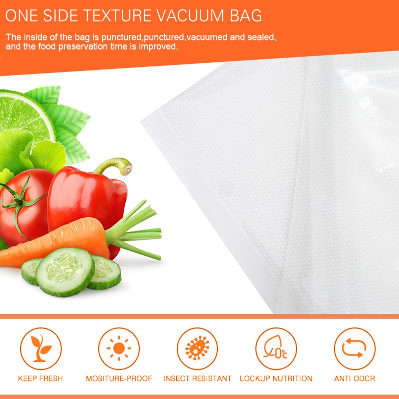 Sacs sous vide ATWFS sacs sous vide de cuisine sacs sous vide de stockage pour emballage alimentaire rouleaux 12/17/20/25/28cm * 500cm