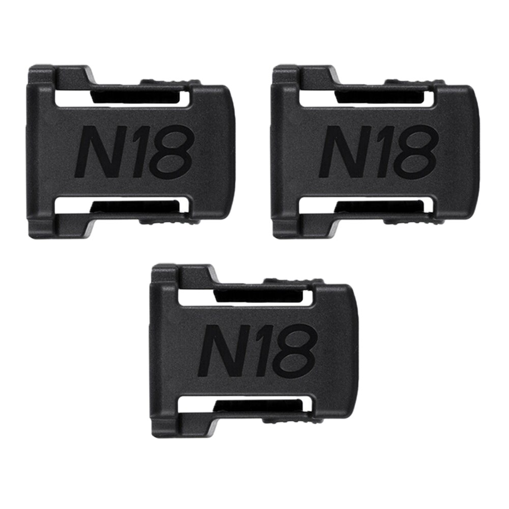 2 stk batteriholder til milwaukee batterifeste dockholder passer til  m18 48-11-1850 18v montere holder deksel dockklips rød svart: 3 stk sortere