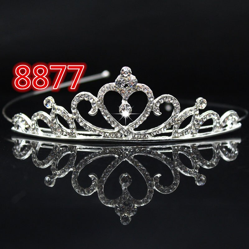 Bridal Wedding Crystal Tiara Headband Party Princess Prom Crown Kids Girl Hairband Hair Accessiories SMR88
