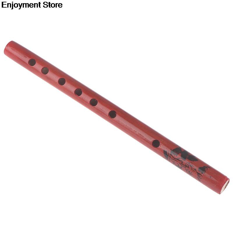 1PC Chinese Traditional 6 Holes Bamboo Flute Vertical Flute Clarinet Student Musical Instrument Wooden Color For Kids