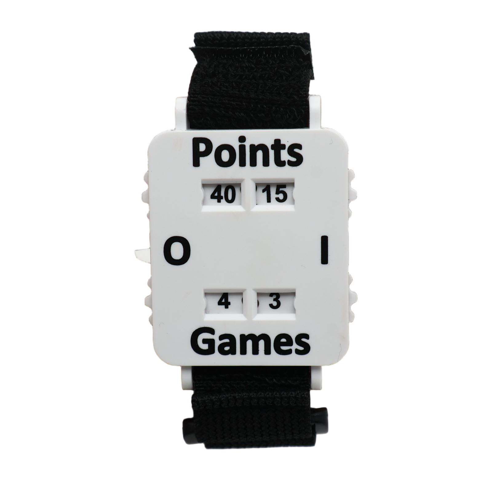 Draagbare scorekeeper polsband padel tennis pols scoreteller verstelbare polsband instant score tracker sport accessoires: WIT