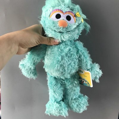 27-40cm Sesame Street Elmo Cookiemonster Oscar Grover Zoe Ernie Big Bird MR SUNFFLEUPAGUS Stuffed Plush Toy Doll Children