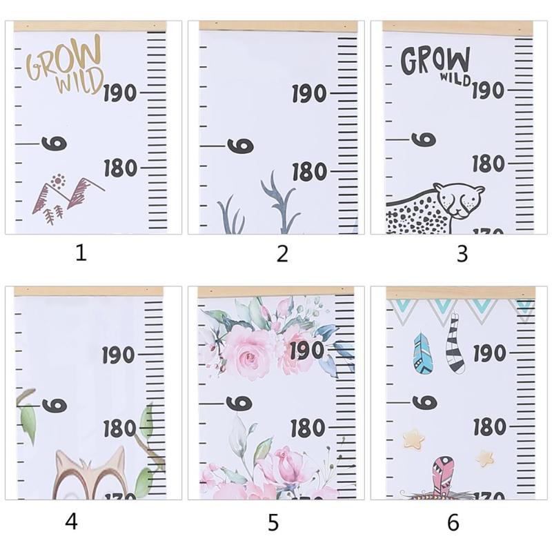 Lærred højde måle lineal simpel kreativitet mindesmærke for spædbarn vækst børn børn værelse dekorative vækst diagram hænger