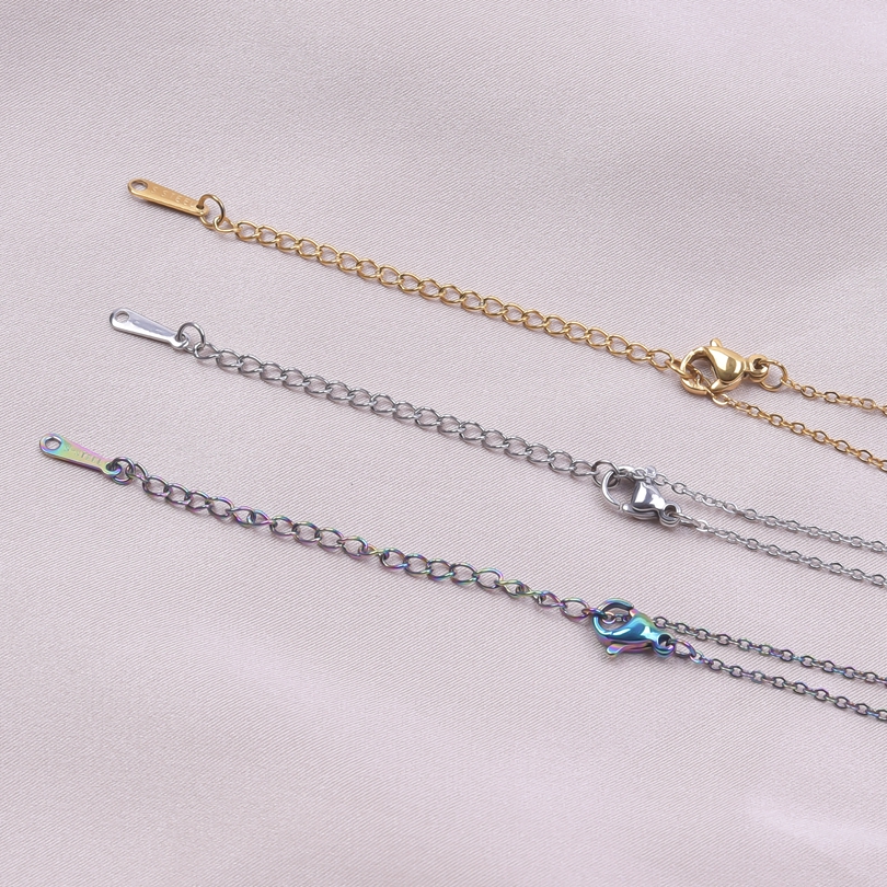 GLOWCAT antiguo Egipto Anke Cruz colgante collares para Mujeres Hombres accesorios No se decolora Simple collar de acero inoxidable gargantilla