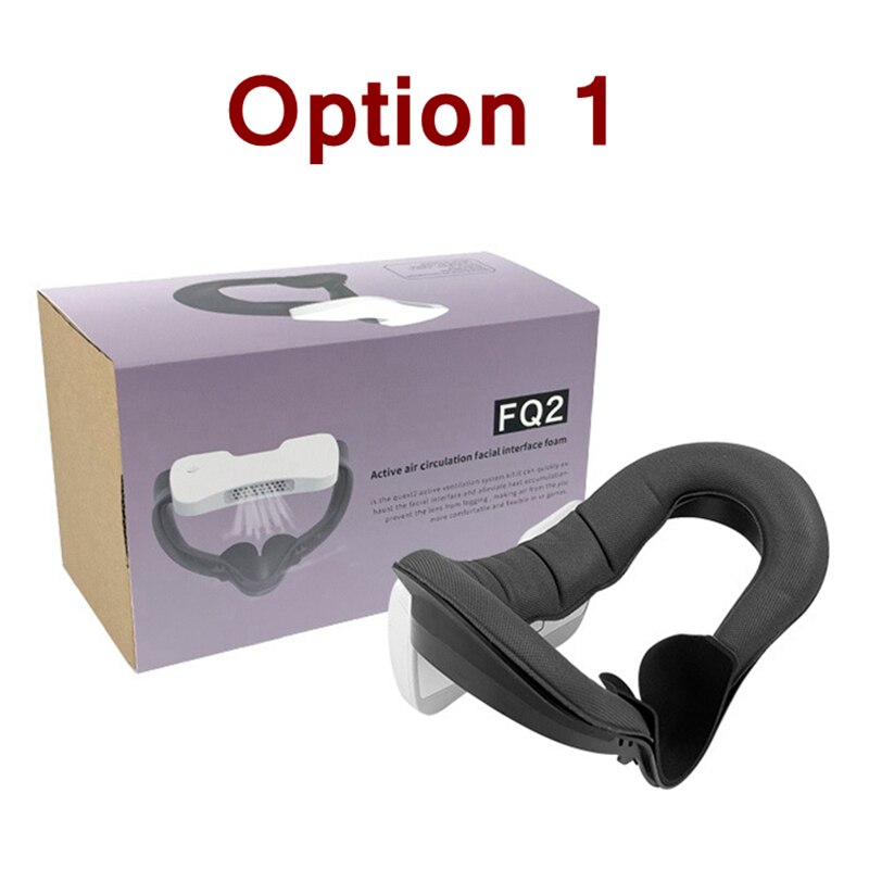 Cooling Fan For Oculus Quest 2 VR Headset FQ2 Active Ventilation Air Circulation Relieve Fogging For Oculus Quest 2 Accessories: Grid Texture