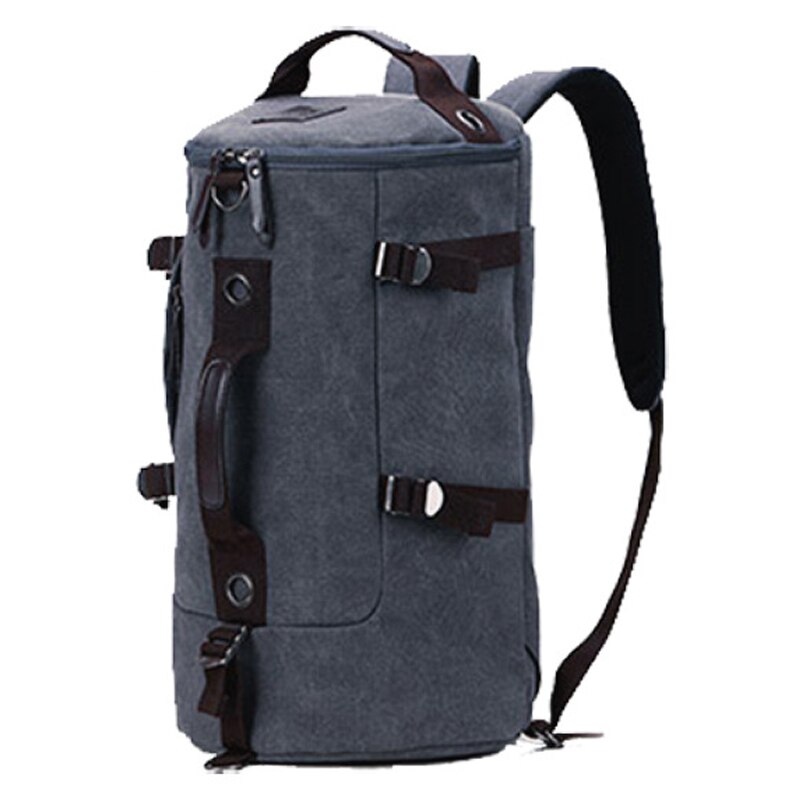 VIKUNJA POLO Große Kapazität Reise Rucksack Tasche Für Männer Multifunktionale Rolling Rucksäcke Rucksack Für Outdoor Reise: Grey Canvas