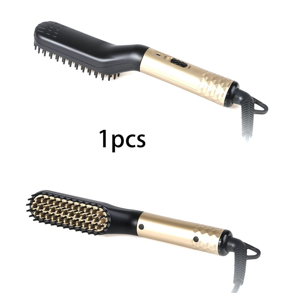 Men'S Multi-Function Straight Hair Comb Beard Style Combing Type Hair Comb Ceramic Hair Straightener