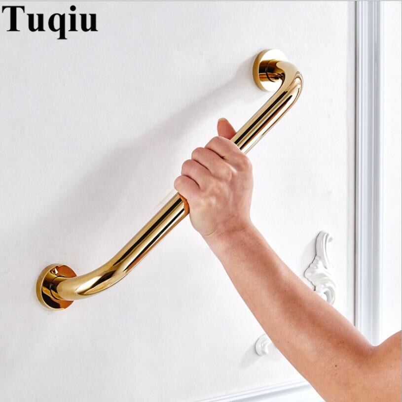 Bathroom armrest brass bathroom handle bathtub armrest handrail Grab Bar Gold Hand bar Safety bar