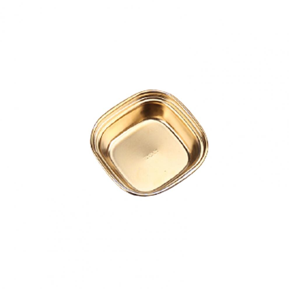 Disque de trempage pour Barbecue en acier inoxydable, assiette à Sauce, plat d&#39;assaisonnement, outil de cuisine: Golden 1 Grid