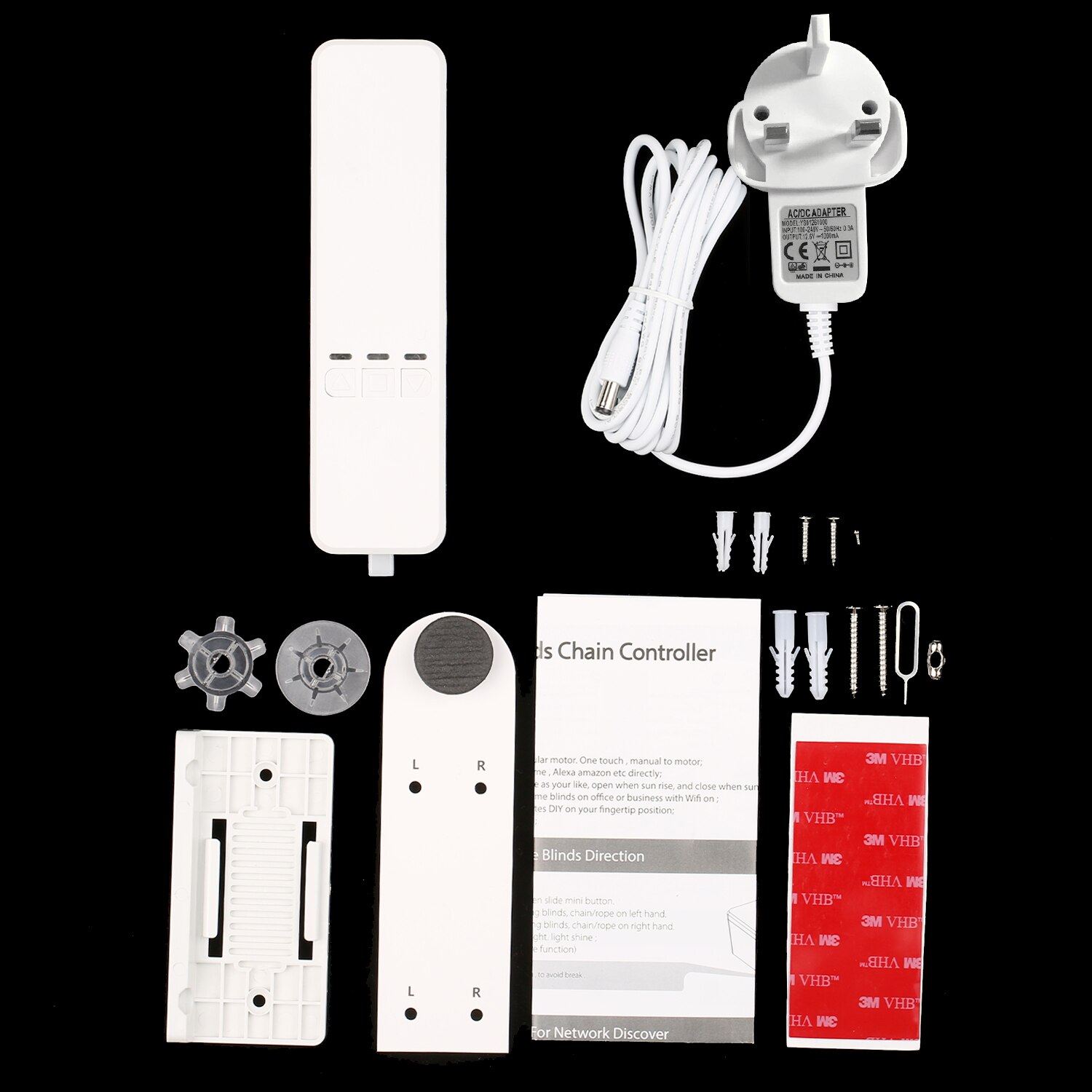 WiFi Tuya DIY Clever Motorisierte Kette Rollos Schatten Verschluss Stock Motor- APP Kontrolle Kompatibel mit Alexa Google HomeControl: UK Stecker