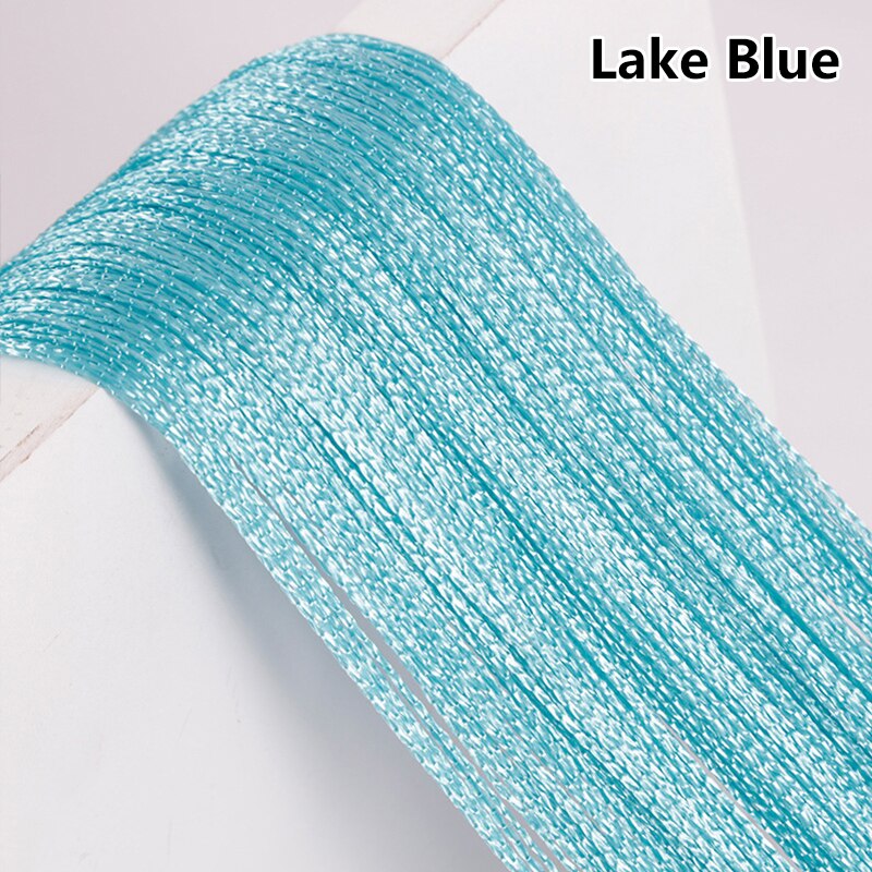 100CM X 200CM Solid Color Curtains Thread Line Curtains For Living Room Door Wall Window Panel Tassel Curtain Home Decoration: 5