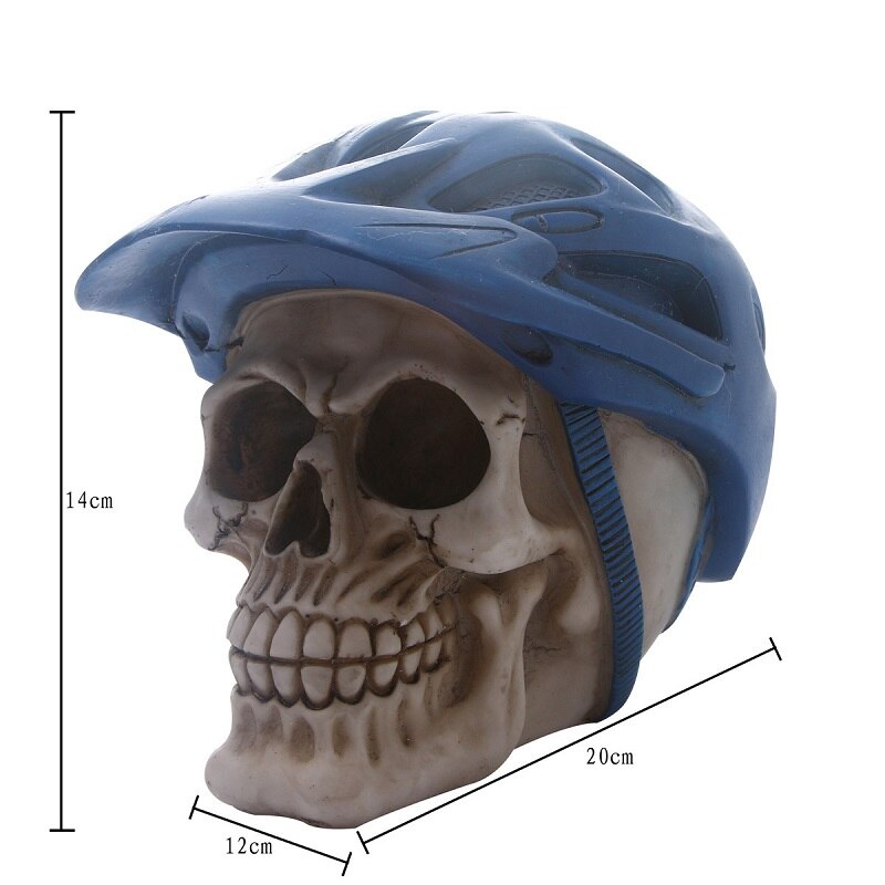 Human Skull Resin Skeleton Storage Hook Wall Mount Desk Ornament Living Room Sets Home Party Halloween Decor Accessory: Skull RH-6109