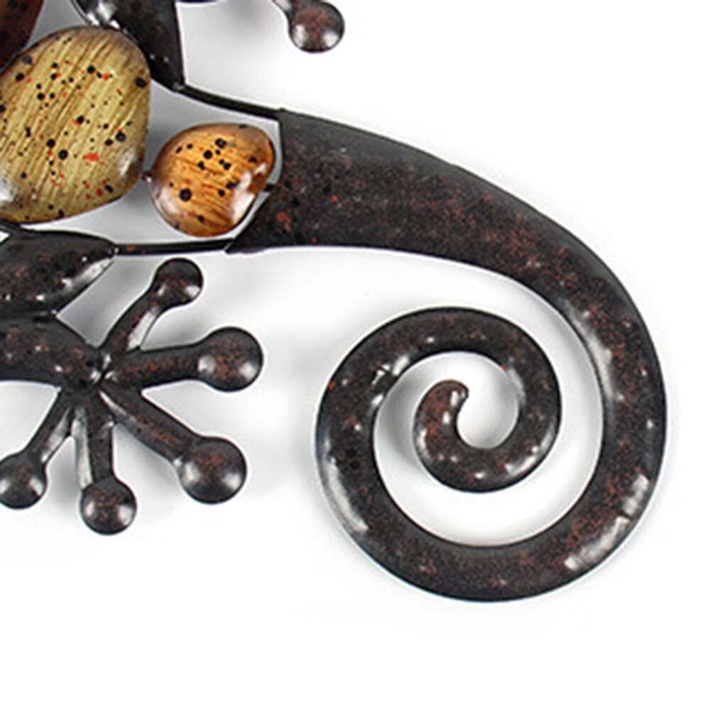 Decoración de casa salamanquesa de Metal de la pared para la decoración del jardín estatuas para uso en exteriores accesorios esculturas de animales y Jardin
