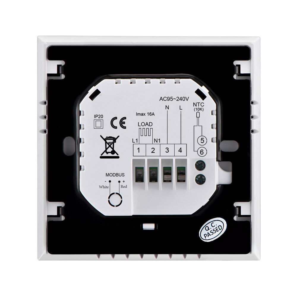 Home Programmable Thermostat for Radiant Floor Heating System Smart Touchscreen Heat Only Thermostat for In Floor Heating System