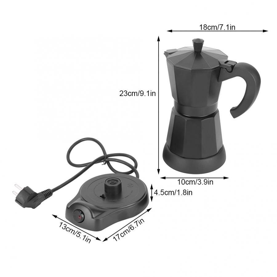 300ml kaffebryggare elektrisk kaffebryggare kanna tillverkningsmaskin för hemmakontor eu-kontakt 220-240v 50hz bärbar kaffebryggare