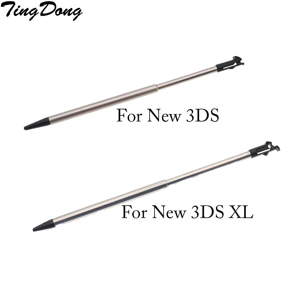 TingDong 1 stücke Versenkbare Metall berühren Bildschirm Stift Kuli-einstellen Für Nintend Für Nintend Neue 3DS Für Neue 3DS LL XL Spielen Zubehör