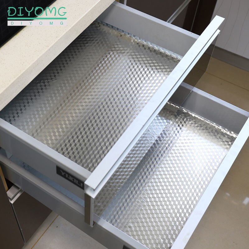 Brede 30/40cm keukenmuurstickers aluminiumfolie watervast zelfklevend behang oliebestendige fornuiskaststickers decorfolie