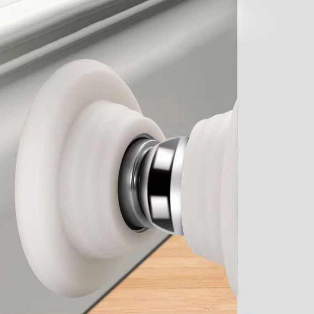 Verstelbare sterke magnetische deurblok vloer zuiging geen ponsen verhoogde deur muur zuig zwarte deur stop 1 stks (kleur: nero
