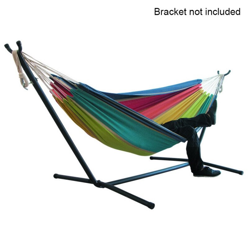 200*150 cm Portable Hammock Outdoor Garden Sports Home Travel Camping Swing Canvas Stripe Hang Bed Hammock