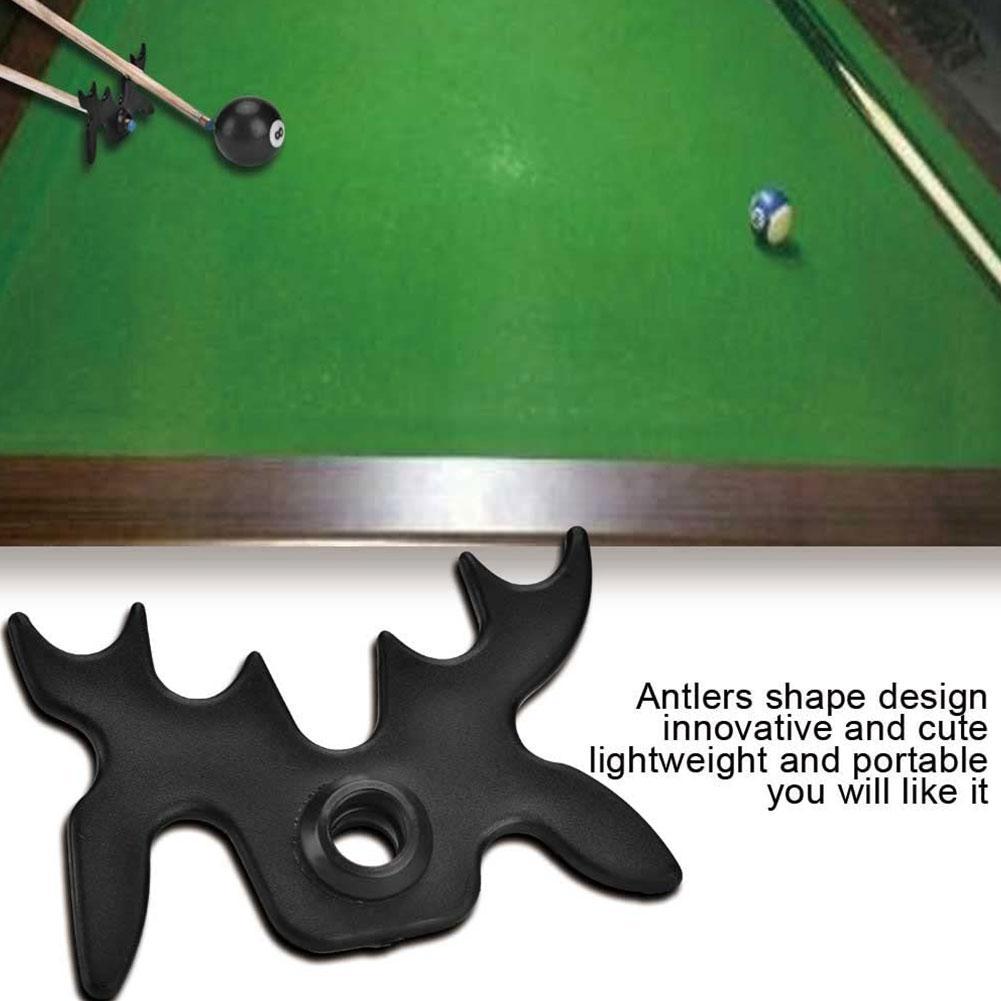 Biljardikiekko teline silta pää risti sarvet sauvan pidike snooker allas muovinen staghorn muoto 2 väriä