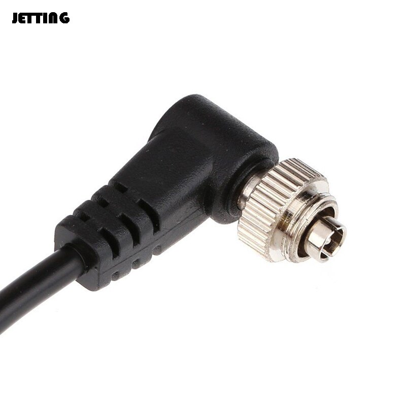3,5mm a macho PC Flash Sync Cable tornillo bloqueo para disparador estudio luz Cámara accesorios flashes PC Flash Sync Cable 1 Uds